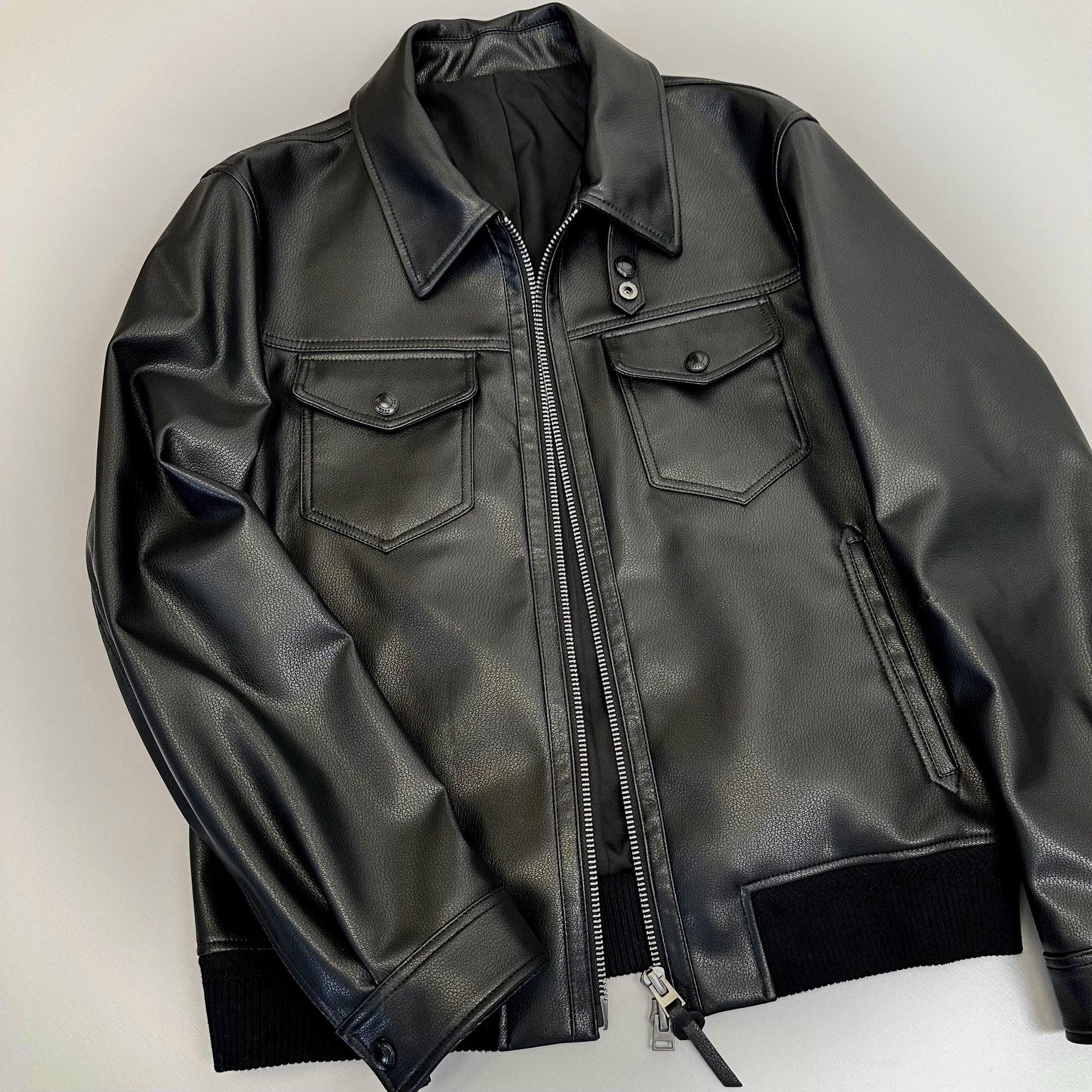 TF帅气高端男士皮夹克