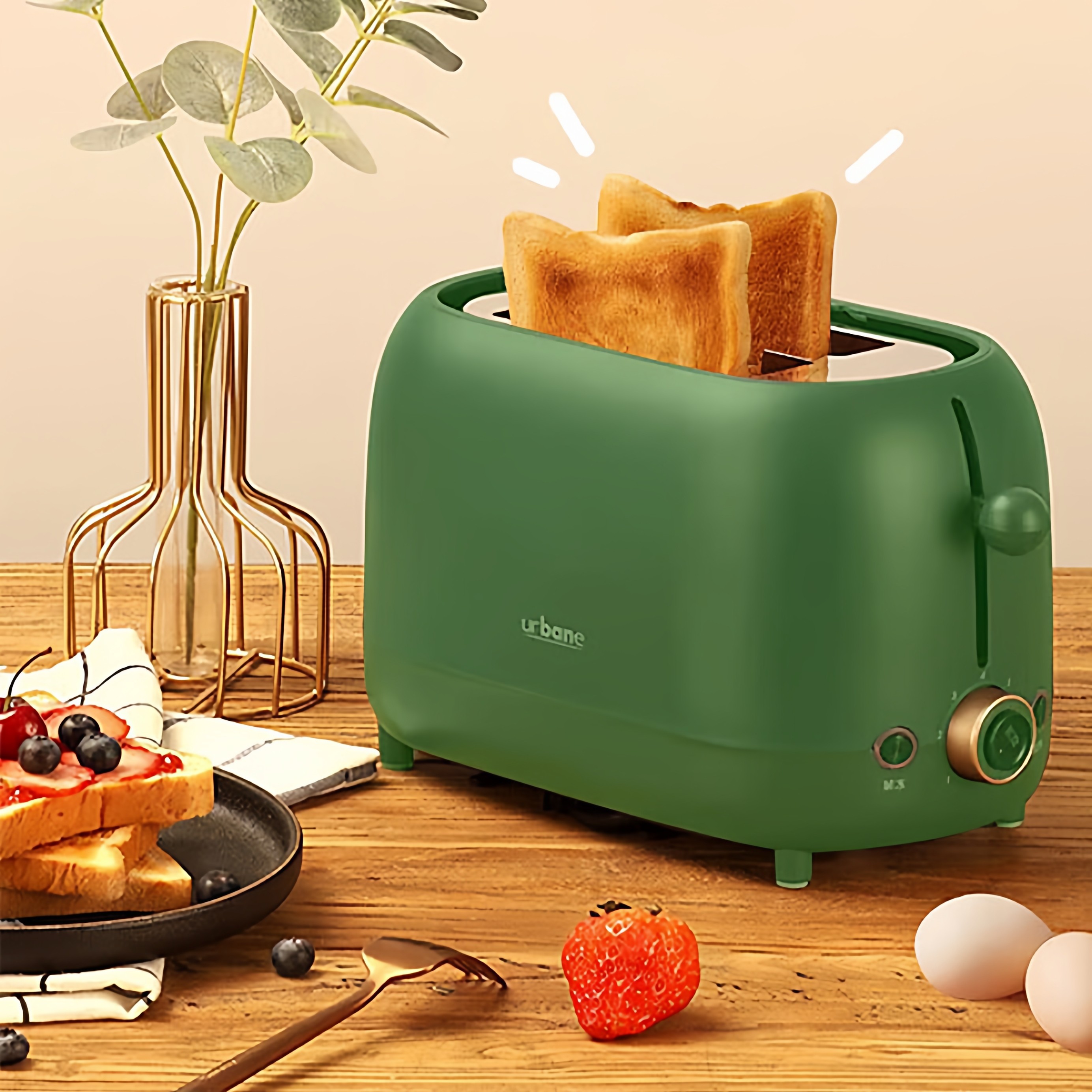 灿坤P262跳式烤面包机多功能早餐加热吐司机家用全自动烘烤多士炉