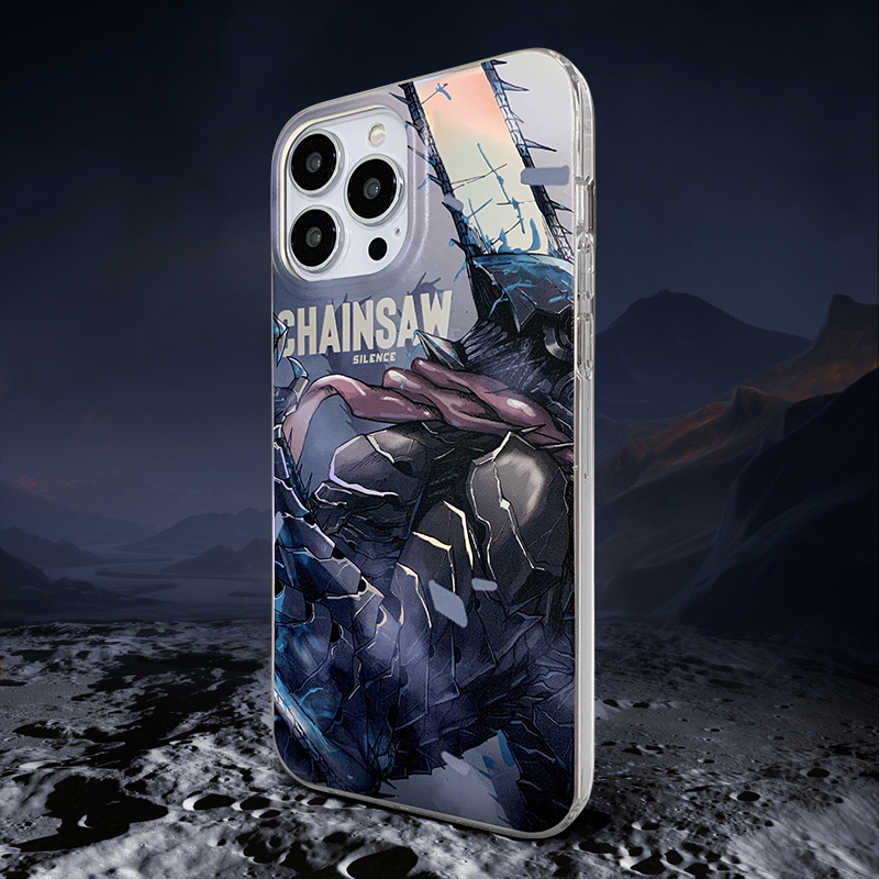 电锯恶魔苹果14创意动漫手机壳