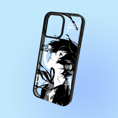 新款透明黑框适用苹果16手机壳