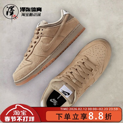 耐克DUNK防滑耐磨低帮板鞋