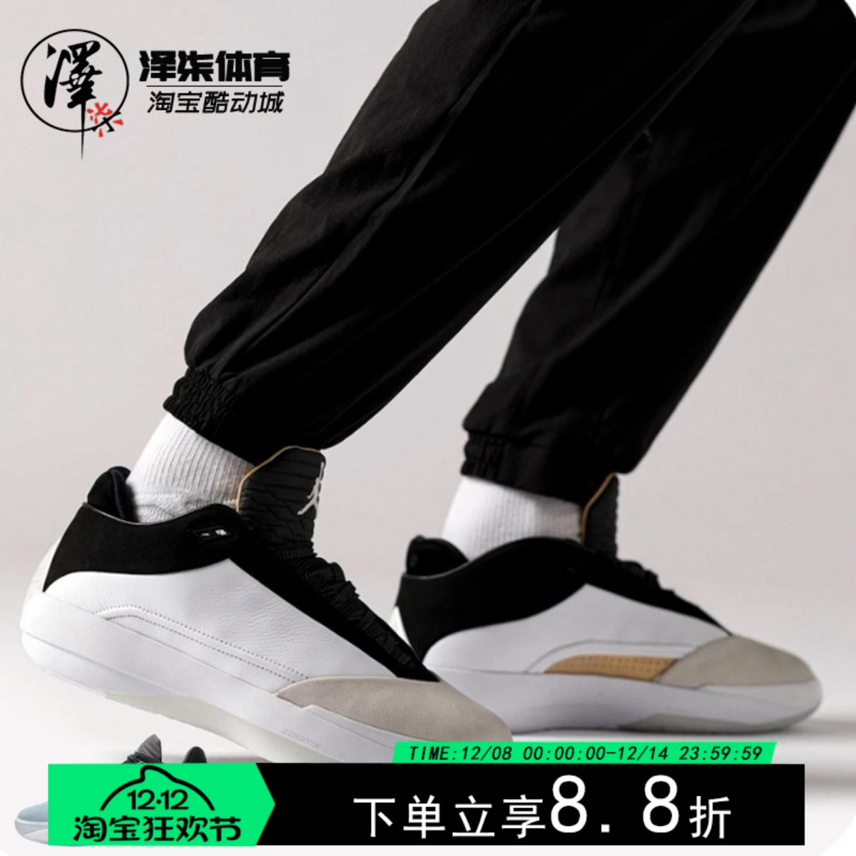 AJ40黑白男女防滑复古篮球鞋