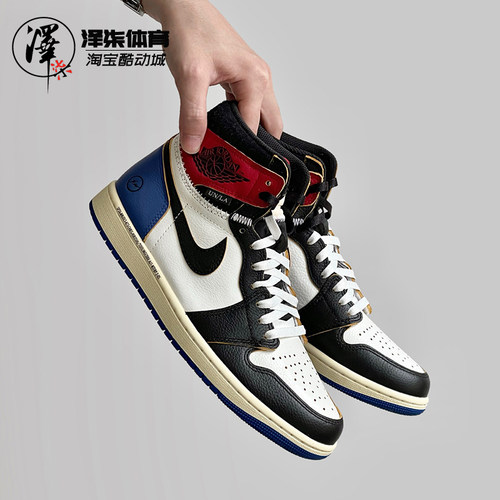 耐克AJ1藤原浩闪电联名高帮板鞋