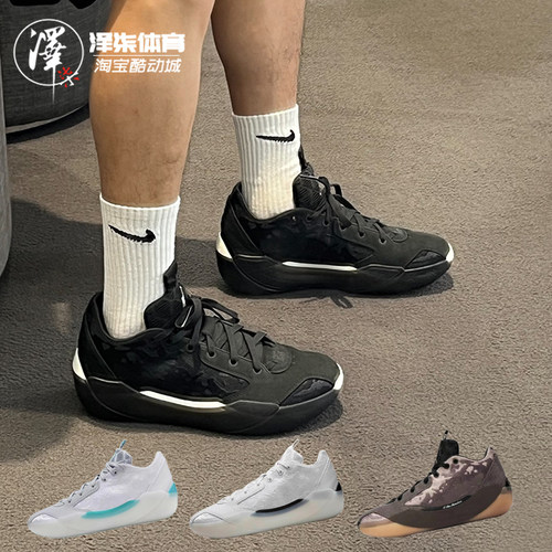 NIKE男子减震中帮白银篮球鞋气垫