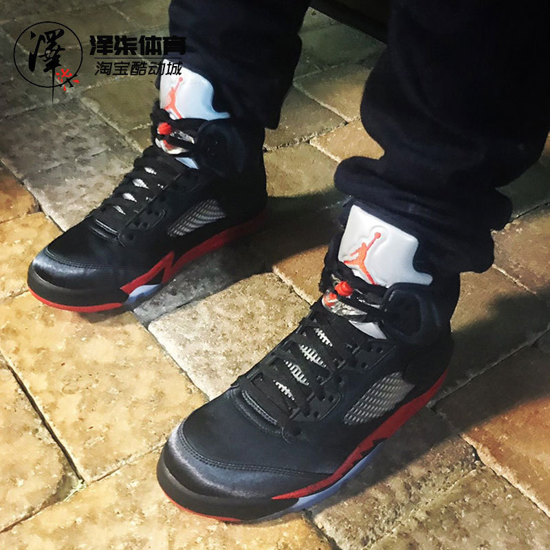 Air Jordan 5 AJ5ºÚºìË¿³ñ¹«Å£3M·´¹âÇÇ5ÀºÇòЬ 136027-006