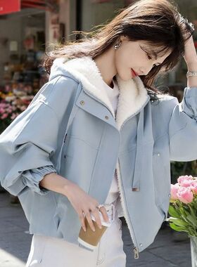 加厚加绒2025秋冬出片棉袄女短款棉服新款韩版ins原宿风棉衣外套