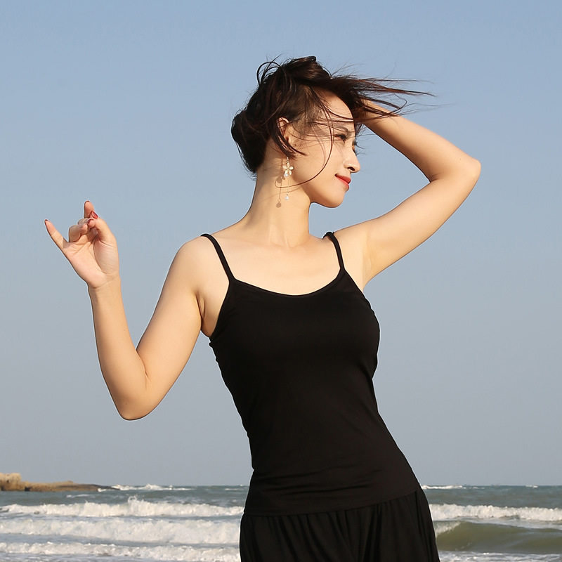 舞蹈打底服肚皮舞古典舞吊带背心