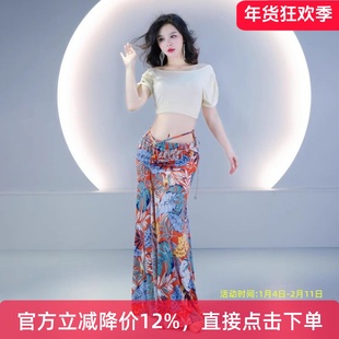 舞娘2025秋冬新款肚皮舞套装练习服练功上衣裙子表演出东方舞团服
