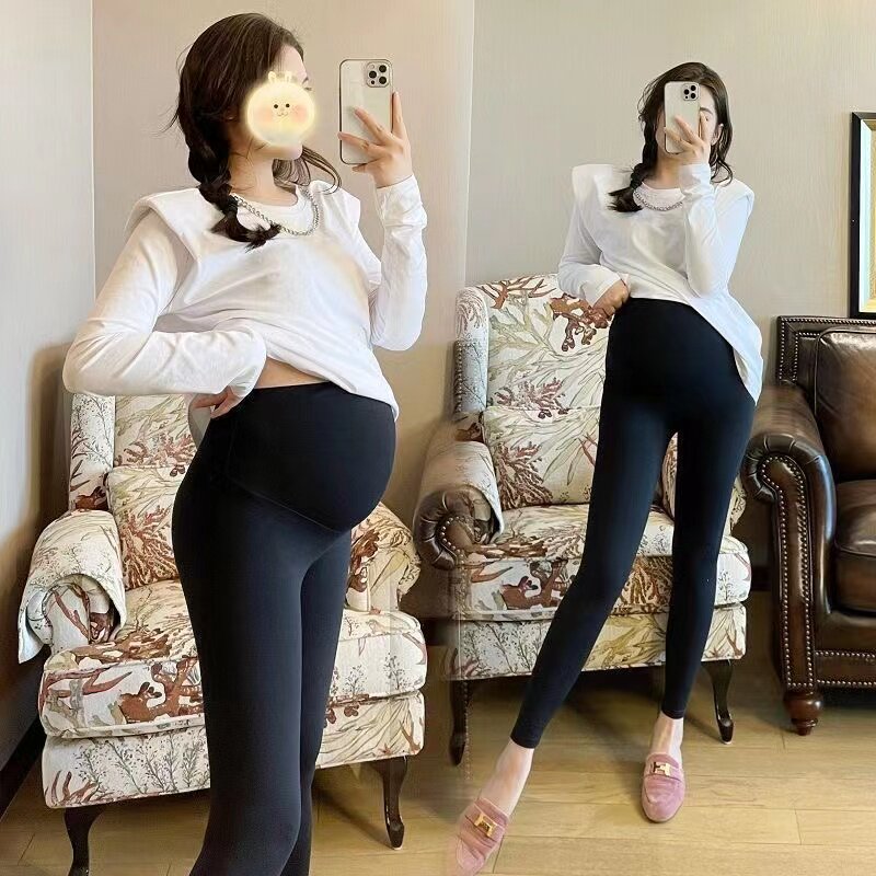 孕妇托腹长裤鲨鱼裤CHAOMA