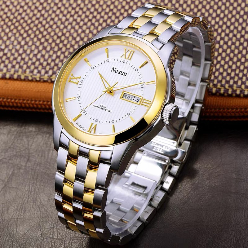 进口机芯腕表尼尚夜光表男商务男