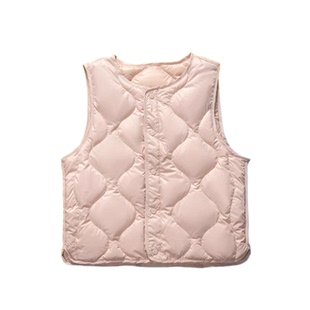 女童羽绒服120-130不偏小国内单女童冬款厚实保暖 90绒羽绒马甲