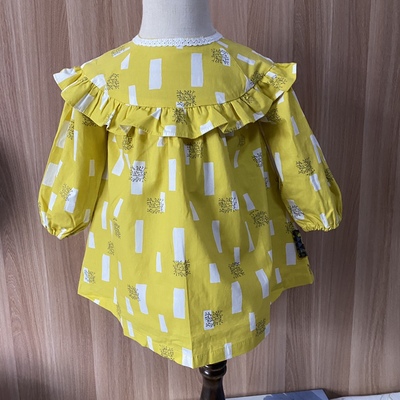 小云朵春秋新款飞边公主风连衣裙