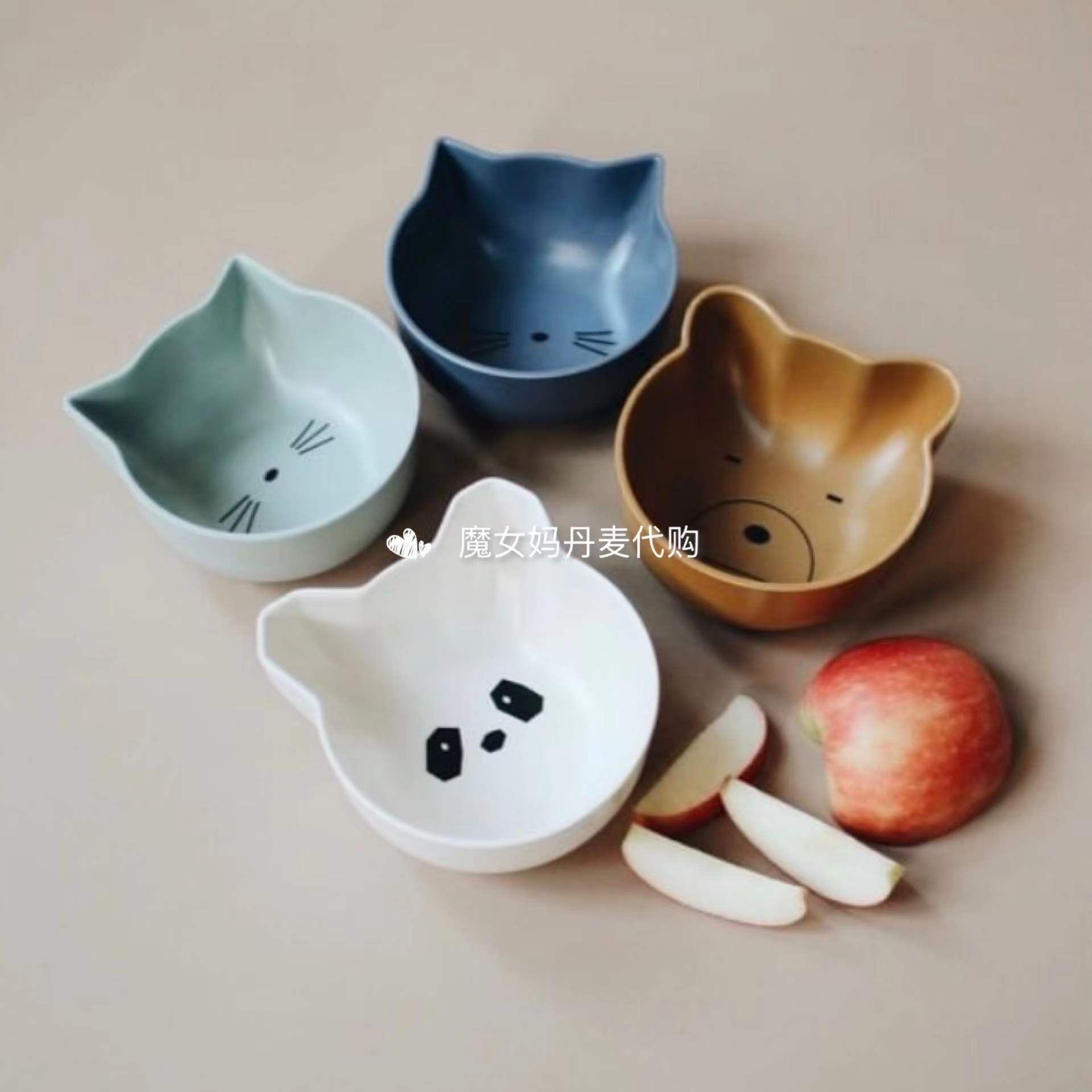 丹麦竹纤维辅食可爱卡通餐碗