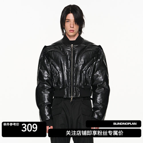 BLINDNOPLAN叠感MA1夹克棉服