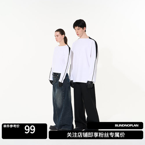blindnoplan卫衣立体条刺绣