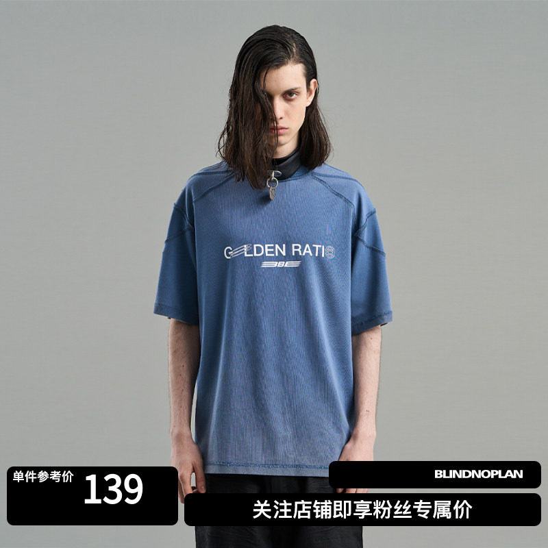 BLINDNOPLAN B7系列 8HOURS正反两穿洗水重磅250g短袖T恤代号3B5#