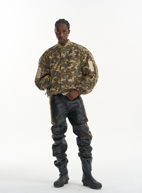 EXITMODE BY BLINDNOPLAN26SS重工廓形宽松迷彩夹克外套