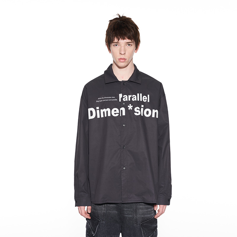 宽松国潮向日葵印花衬衫