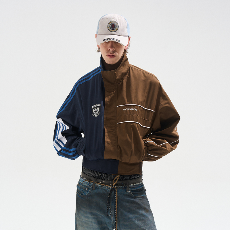 BLINDNOPLAN撞色阴阳运动外套