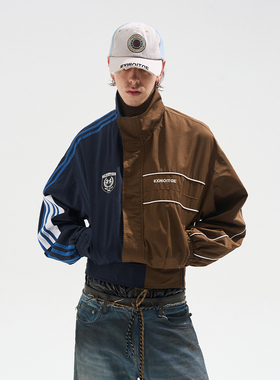 EXITMODE BY BLINDNOPLAN 25AW 撞色阴阳运动外套设计感短款夹克