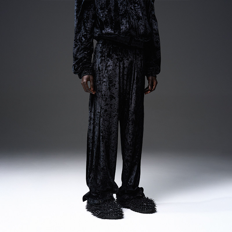 BLINDNOPLAN 24SS 立体飞褊宽松直筒丝绒春季休闲长裤,男装,休闲裤,淘宝优惠券,粉丝福利购,淘宝优惠卷