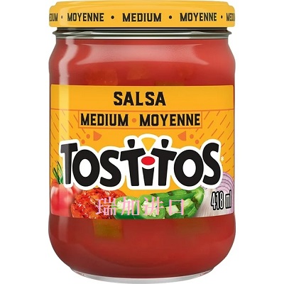 包邮加拿大Tostitos Salsa中辣番茄莎莎酱418ML墨西哥薯片饼干蘸