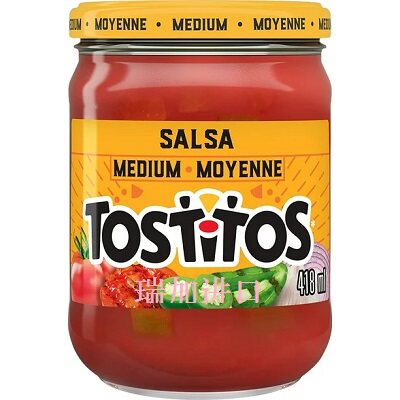 包邮加拿大Tostitos Salsa中辣番茄莎莎酱418ML墨西哥薯片饼干蘸