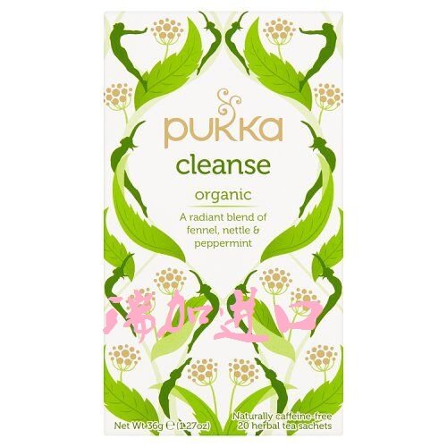 包邮加拿大Pukka帕卡有-机CLEANSE清洁茶20包茴香薄荷荨麻刺多种