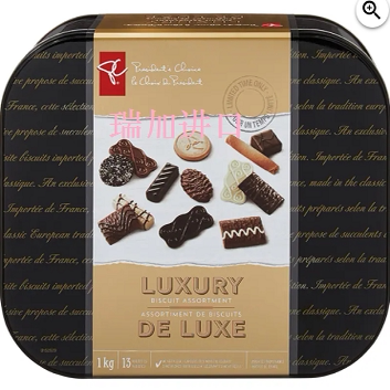 特价新品包邮加拿大PC总统之选奢华巧克力曲奇饼干1KG礼盒13种味