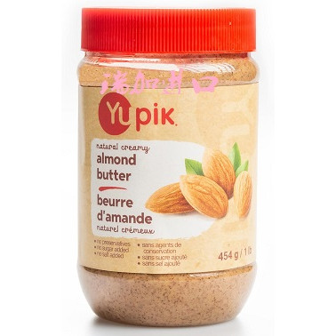 新品包邮加拿大Yupik奶油杏仁酱454克面包烘焙饼干多种口味