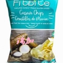 包邮加拿大FitBite cassava chip海盐木薯片100G*3包多口味可搭配