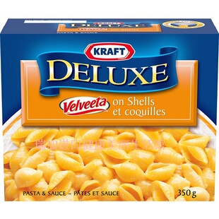 包邮加拿大Kraft卡夫Velveeta贝壳奶酪意面通心粉350克x2盒多种配