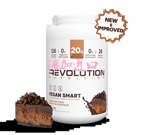 包邮加拿大Revolution VEGAN SMART植物混合蛋白粉908g巧克力蛋糕