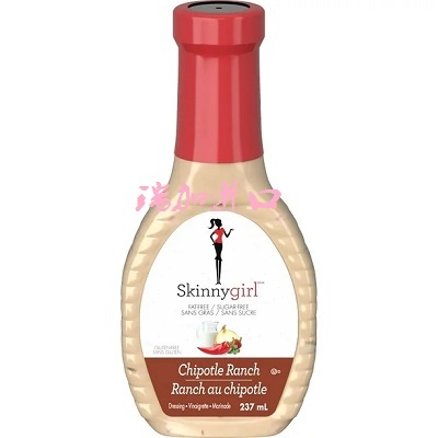 包邮加拿大Skinnygirl烟熏辣椒大牧场沙拉酱237ML 无糖无脂无麸质