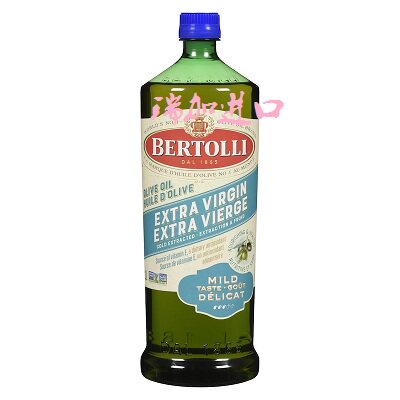 特价包邮加拿大贝多力Bertolli Mild柔和特级初榨橄榄油1L拌意面