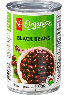 包邮加拿大President's总统之选Black Beans有-机黑豆罐头398ML*2