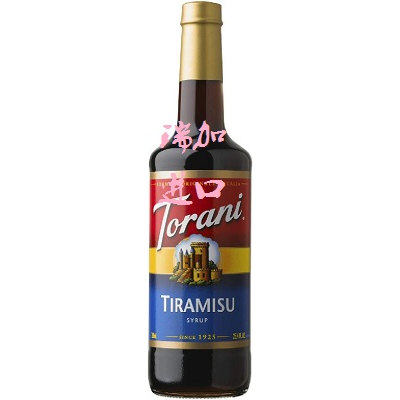 新品包邮加拿大Torani咖啡饮品烘焙多用途调味糖浆750ML提拉米苏