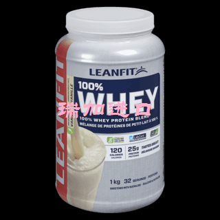 包邮加拿大Leanfit whey protein乳清分离蛋白粉混合型1kg香草味