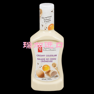 加拿大President's Choice总统之选COLESLAW奶油卷心菜沙拉酱