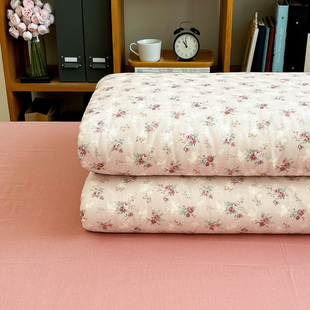 A类双层纱蔷薇庄园全棉被套单件150x200x230cm学生宿舍单双人被单