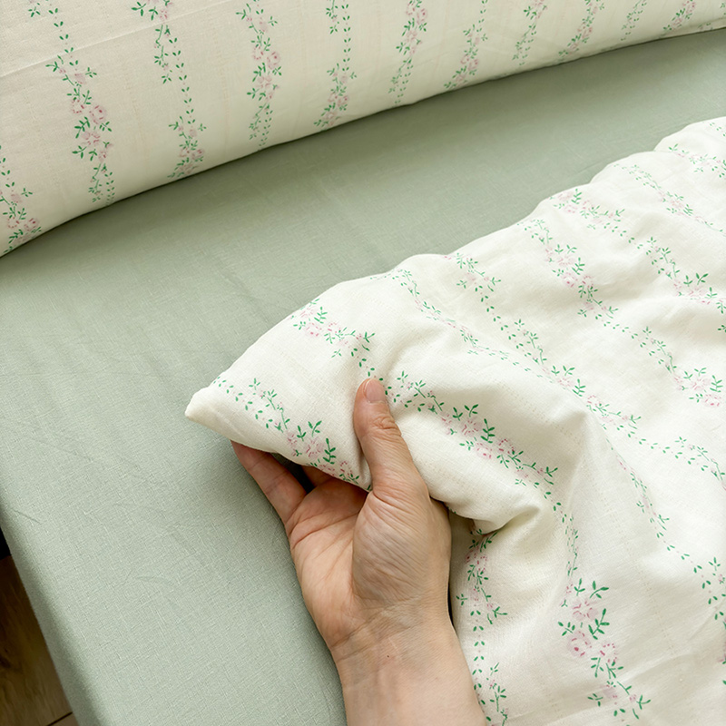 唐朝一只鱼全棉双层纱清梦床单