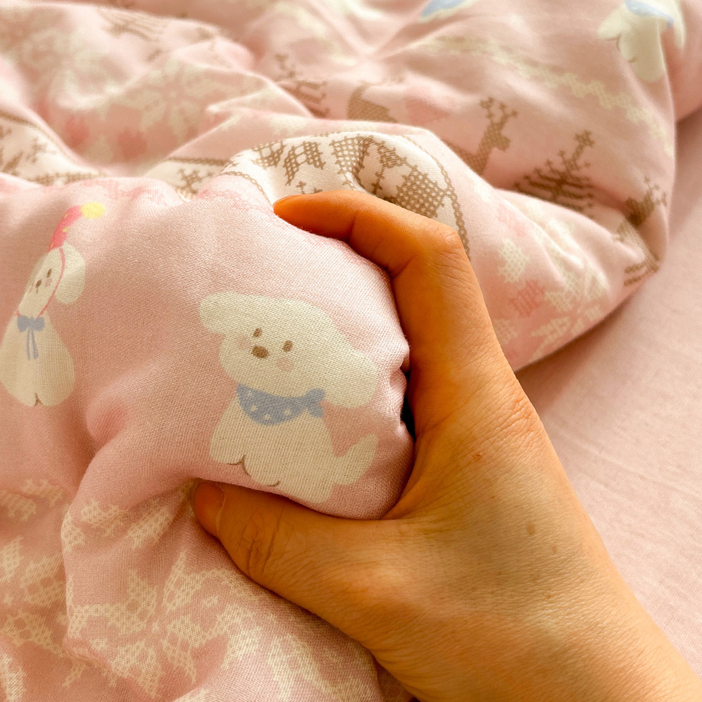 唐朝一只鱼双层纱围巾狗床单