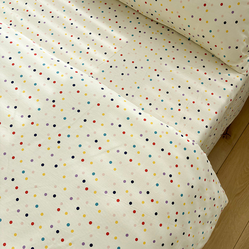 彩色梦想纯棉床单床笠单件全棉单人1.2学生宿舍单双人可配3四件套