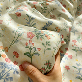 蓝星花小碎花纯棉床单单件100全棉宿舍单双人被套可配三四件套