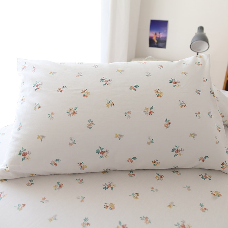 很小支的花纯棉枕套48x74cm儿童全棉枕头套枕芯内胆套单只一对装,床上用品,枕套,淘宝优惠券,粉丝福利购,淘宝优惠卷