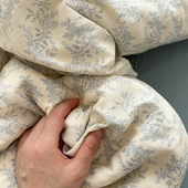 baby蓝A类有氧全棉双层纱床单床笠单件baby蓝新款 床单可配3四件套