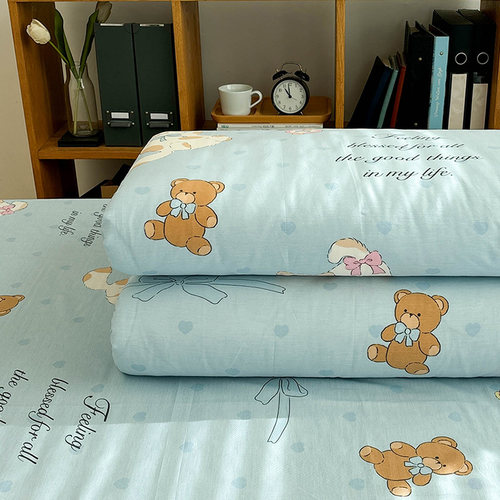 唐朝一只鱼小猫时光全棉被套