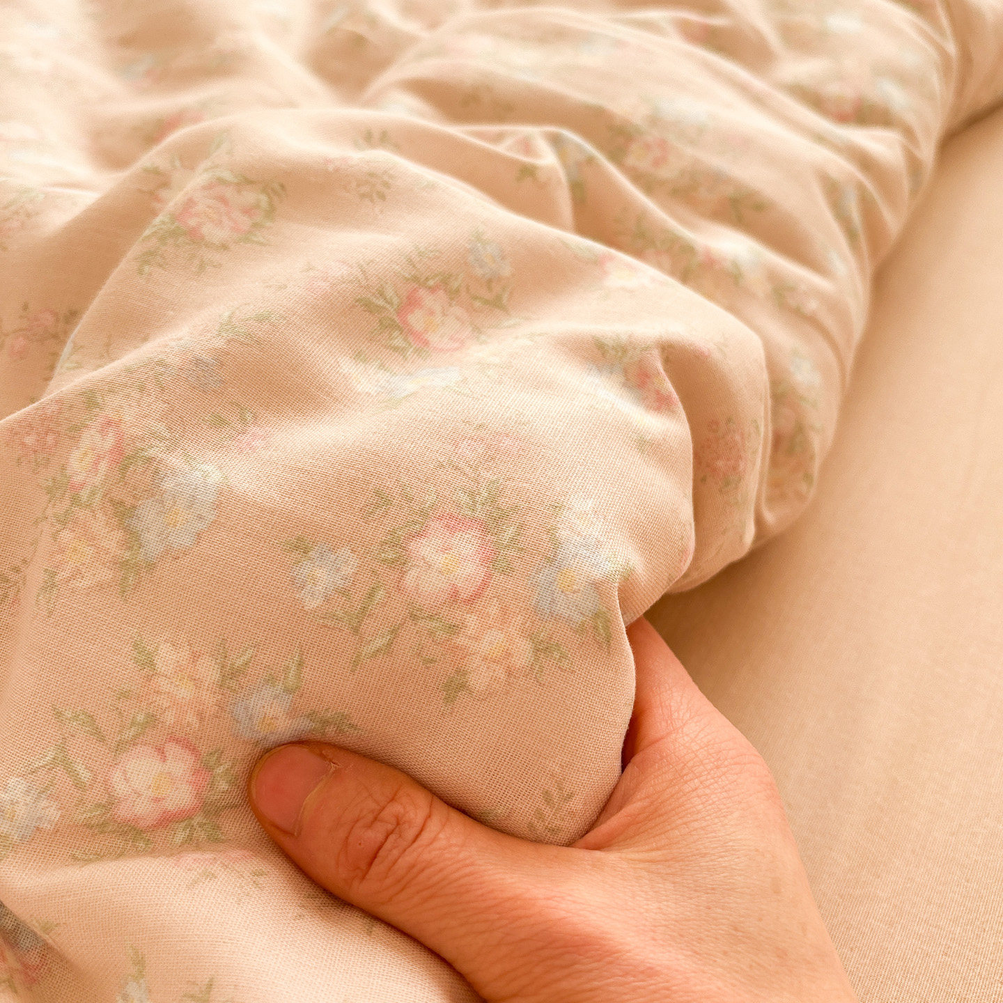 YU-可可茶母婴双层纱床单被单全棉被罩纯棉碎花田园可配三四件套