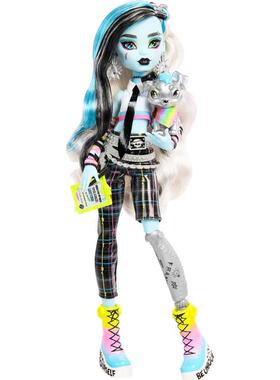 代购Monster High娃娃益智想象力塑料可动桌面展示玩具正版科幻