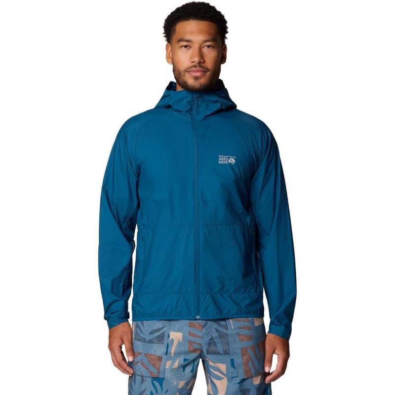 Mountain hardwear山浩男士冲锋衣透气防风轻量化户外风衣连帽